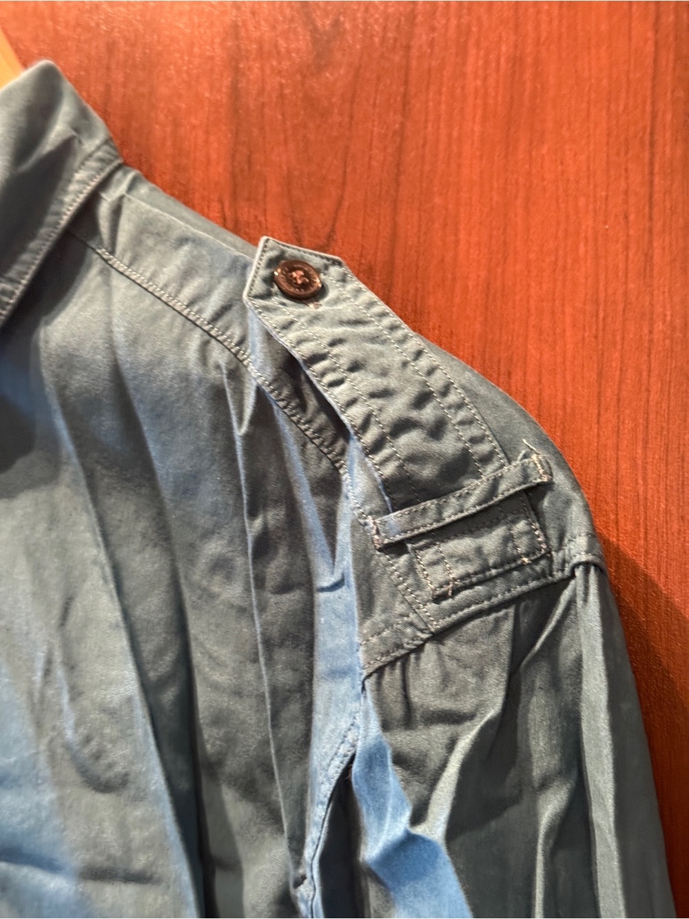 Burberry Brit Teal Button-Down Shirt - Picture 5 of 9
